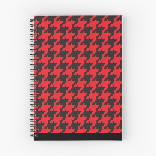 Item preview, Black Red Digital Houndstooth designed and sold by miraclemaker.