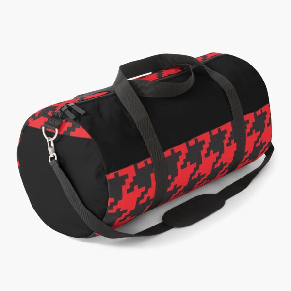 Item preview, Black Red Digital Houndstooth designed and sold by miraclemaker.