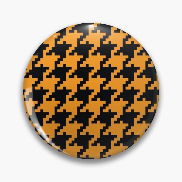 Item preview, Black Orange Digital Houndstooth designed and sold by miraclemaker.