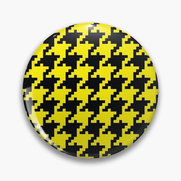 Item preview, Black Yellow Digital Houndstooth designed and sold by miraclemaker.
