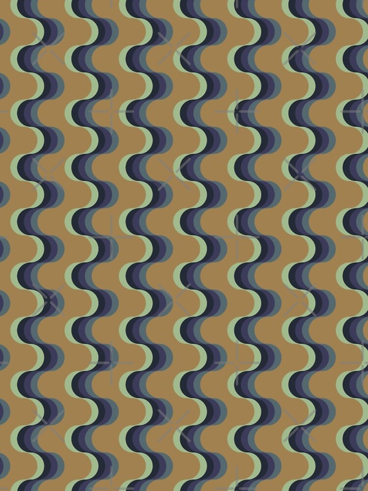 Thumbnail 5 of 5, iPhone Case, Pattern Classic Wave Vintage Retro designed and sold by PatternTale.