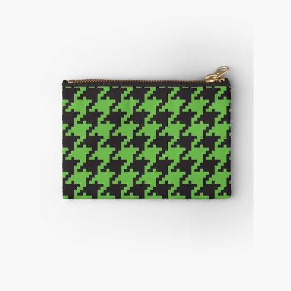 Item preview, Black Green Digital Houndstooth designed and sold by miraclemaker.