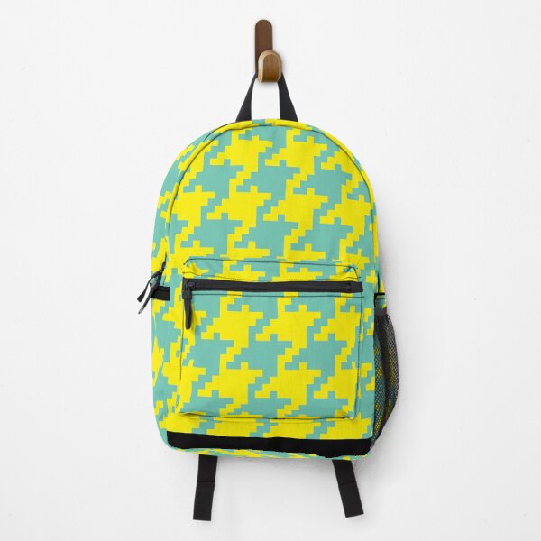 Item preview, Aquamarine Yellow Digital Houndstooth designed and sold by miraclemaker.