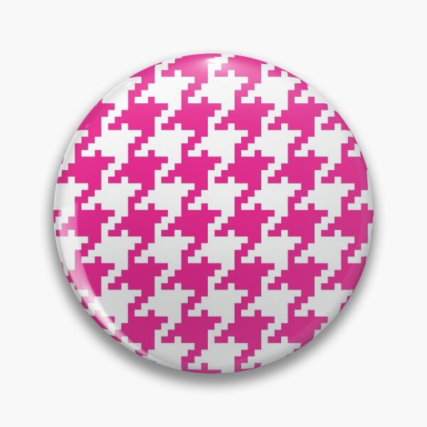 Item preview, White Pink Digital Houndstooth designed and sold by miraclemaker.