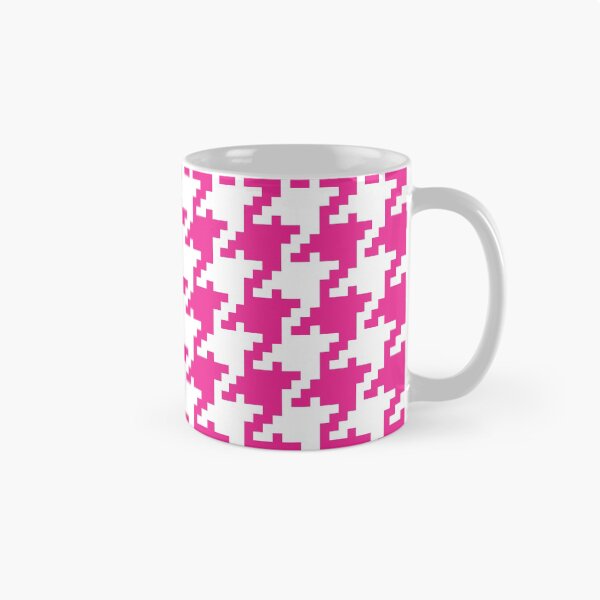 Item preview, White Pink Digital Houndstooth designed and sold by miraclemaker.