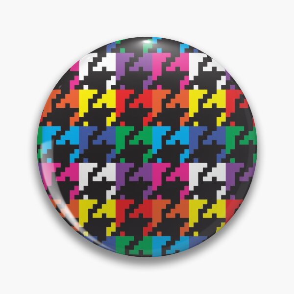 Item preview, Colorful Digital Houndstooth designed and sold by miraclemaker.