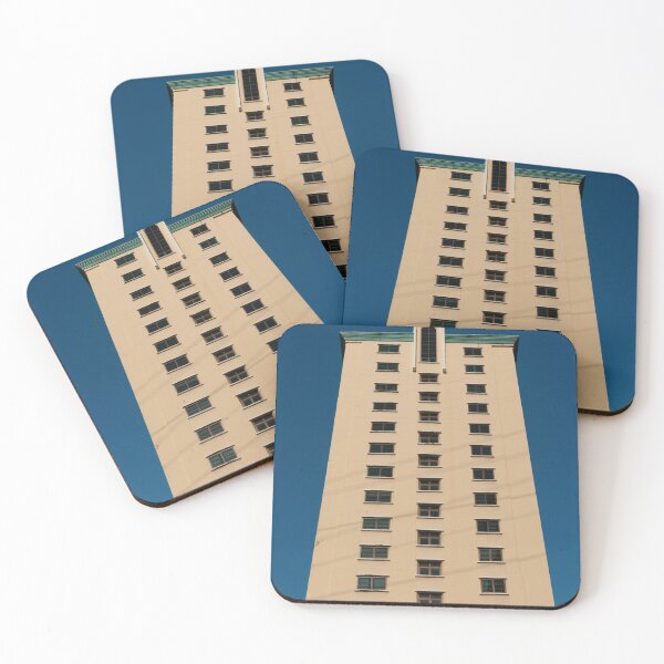 Item preview, An image of a building towering against a dark sky. designed and sold by Kedmaneeshop.