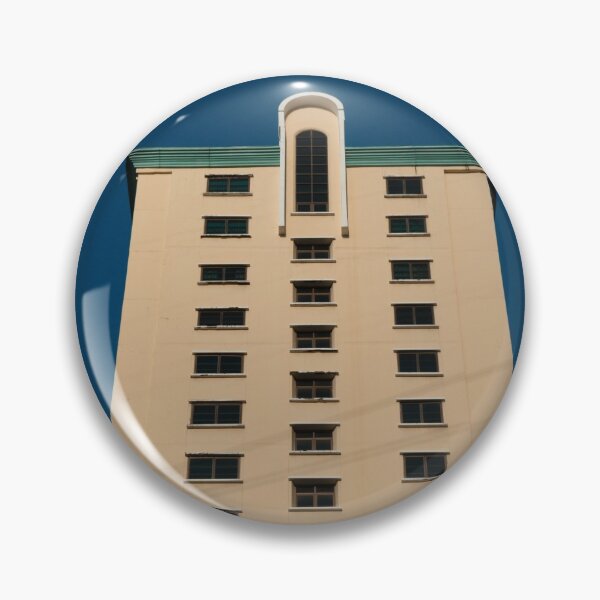 Item preview, An image of a building towering against a dark sky. designed and sold by Kedmaneeshop.