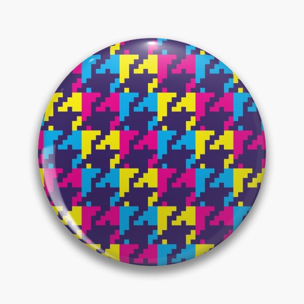 Item preview, Neon Digital Houndstooth designed and sold by miraclemaker.