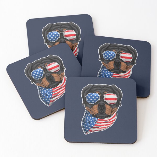 Item preview, Patriotic American Rottweiler Rottweiler Merican US Flag designed and sold by Uppercase Tees.