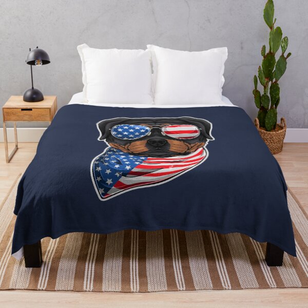 Item preview, Patriotic American Rottweiler Rottweiler Merican US Flag designed and sold by Uppercase Tees.