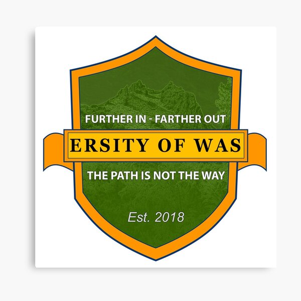 Ersity of Was Badge! Canvas Print