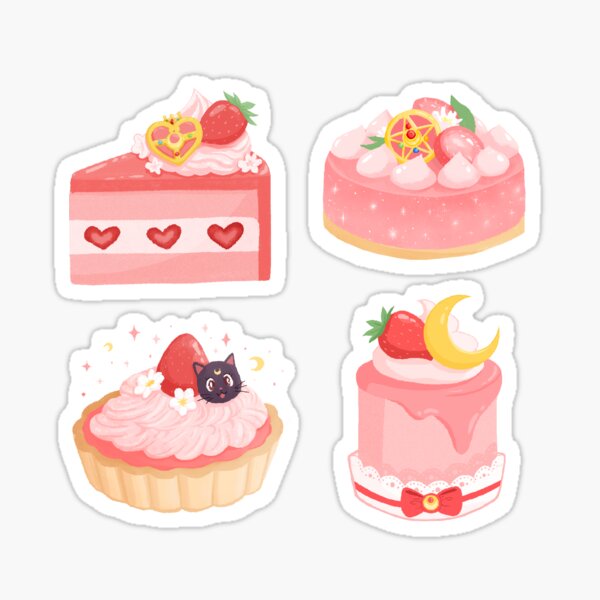 Item preview, Sailor Moon Dessert Illustrations designed and sold by gojibearstudio.