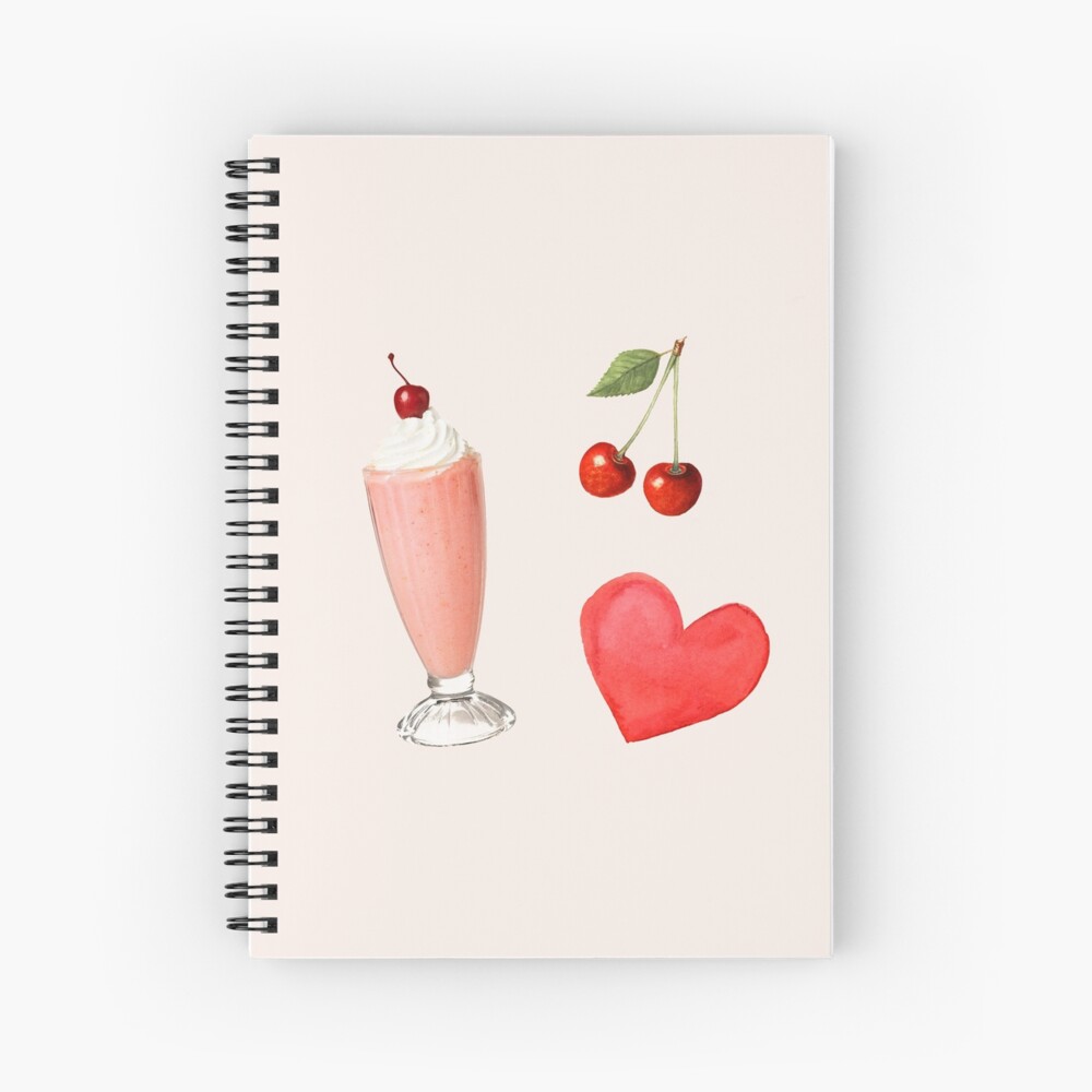 Cherry Coquette Spiral Notebook – WaveCharm