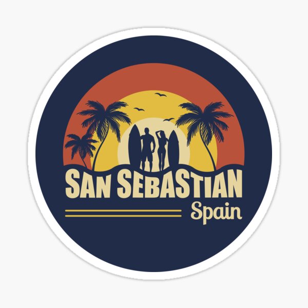 Vista previa del artículo con la obra «Diseño de surf de verano de San Sebastián España», diseñado y vendido por CynthiaGraphics.