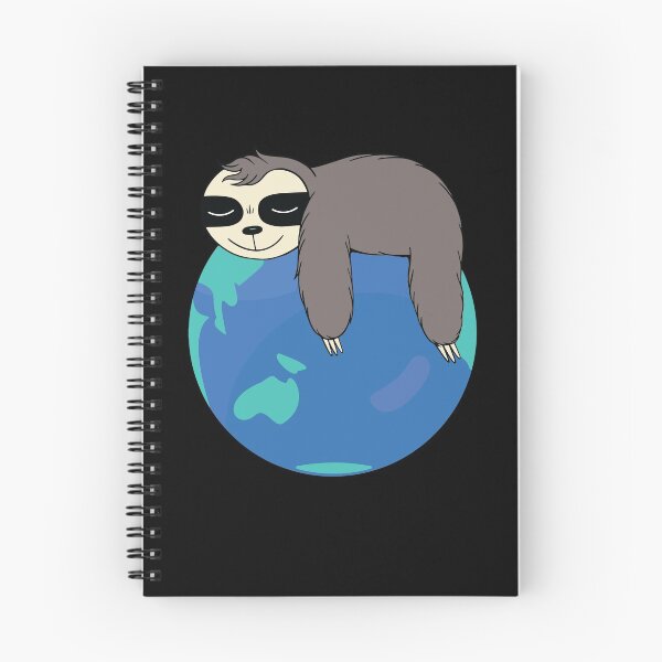 Item preview, Sloth Earth Funny Cute Lazy Sloth Napping Earth Day Gear designed and sold by DynamicDesign.