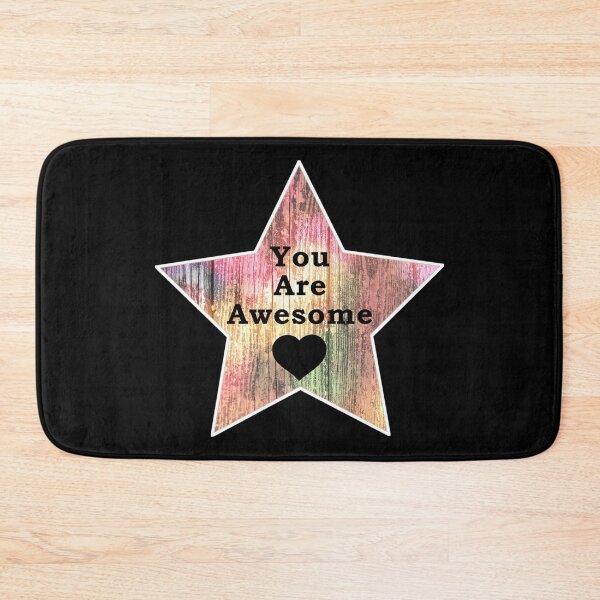 Item preview, You Are Awesome | Positive Affirmation Colorful Star with Heart designed and sold by kmcs.
