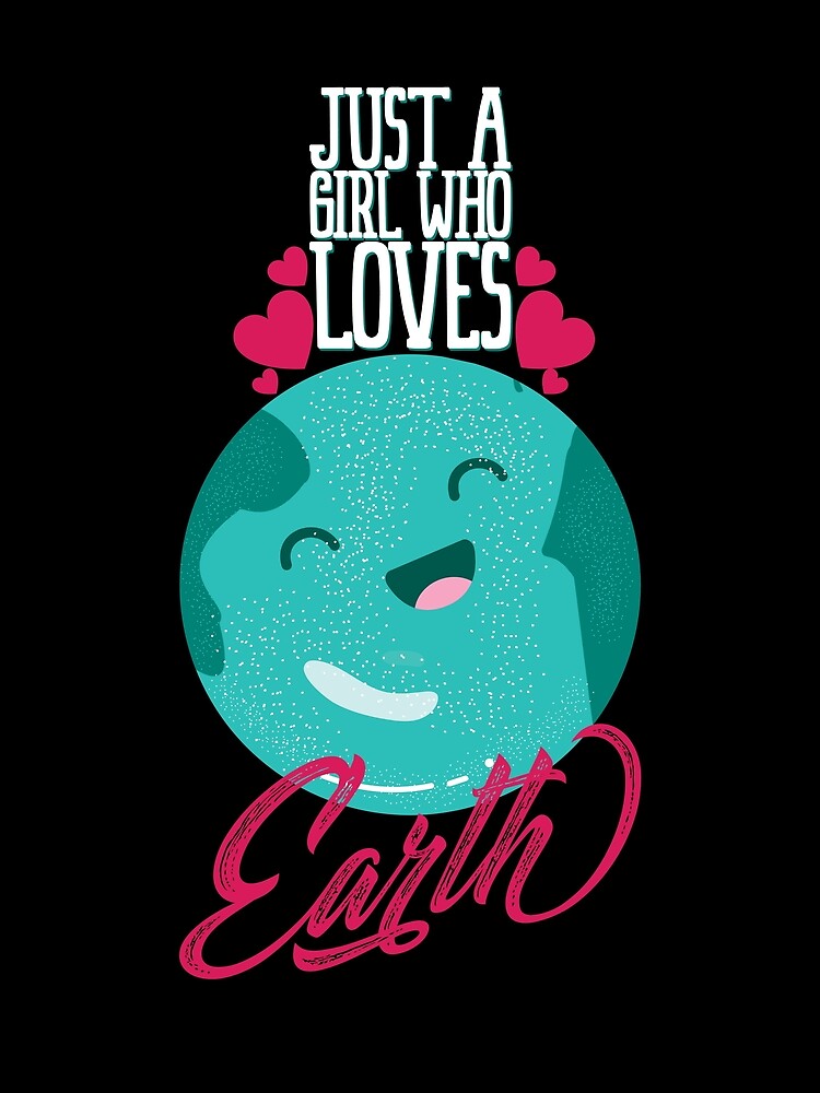 Thumbnail 3 von 3, Tuch, Just A Girl Who Loves Earth Women Earth Lover Earth Day Gear designt und verkauft von DynamicDesign.