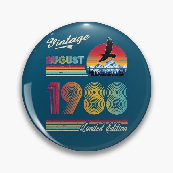 Item preview, August 1988 Birthday designed and sold by GreenSplash.