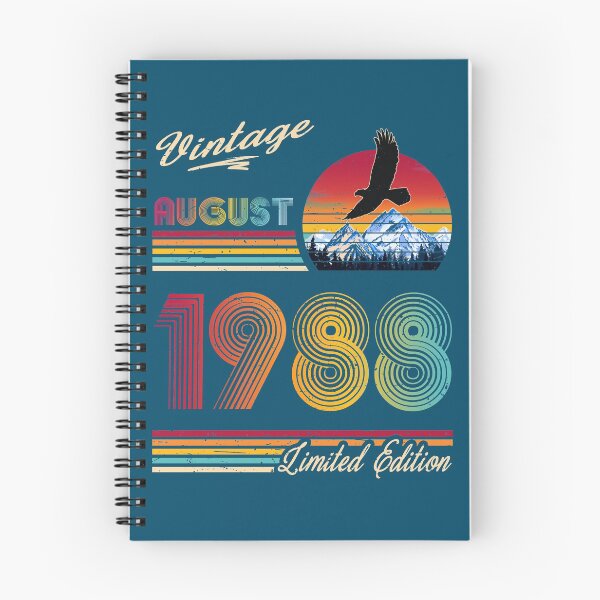 Item preview, August 1988 Birthday designed and sold by GreenSplash.