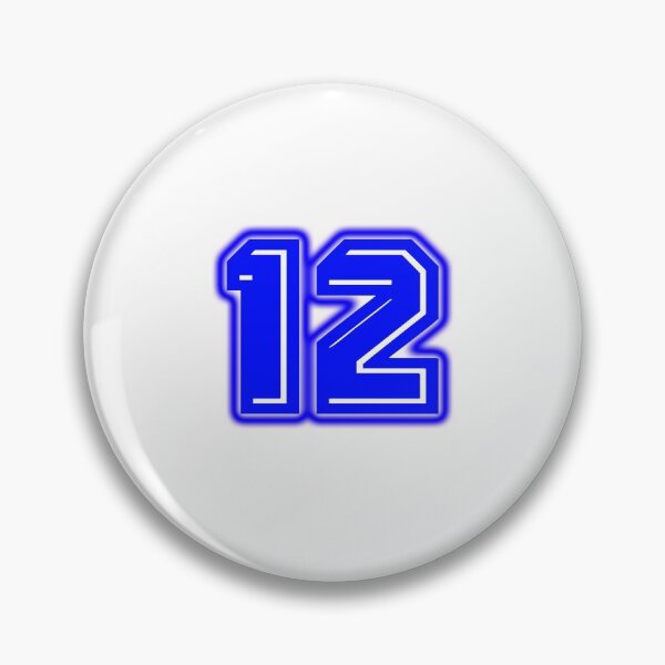 Item preview, Blue Number 12 designed and sold by sport-blue.