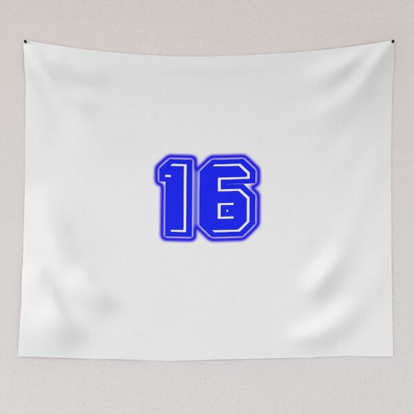 Item preview, Blue Number 16 designed and sold by sport-blue.