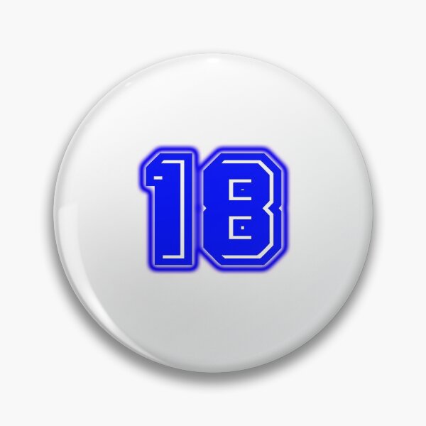 Item preview, Blue Number 18 designed and sold by sport-blue.