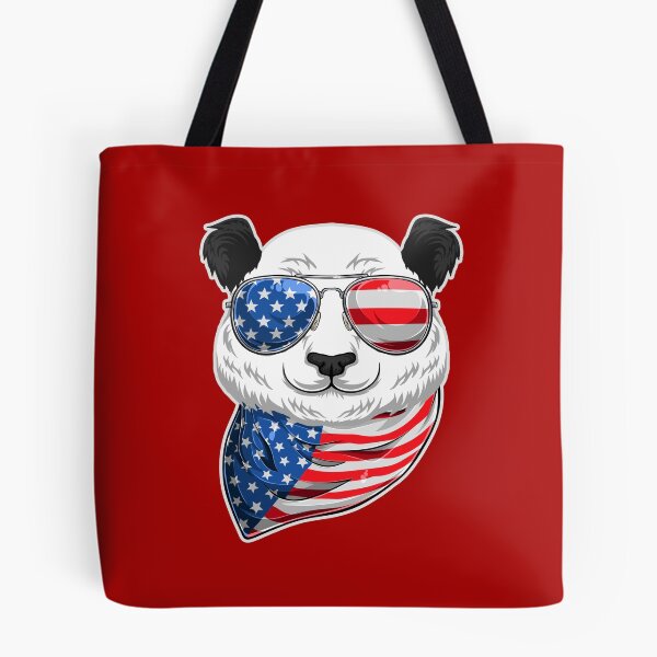 Item preview, American Panda Panda-Merican with 4th of July US Flag designed and sold by Uppercase Tees.