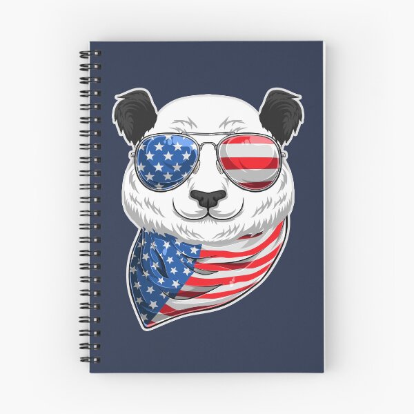 Item preview, American Panda Panda-Merican with 4th of July US Flag designed and sold by Uppercase Tees.