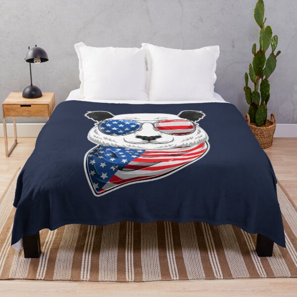 Item preview, American Panda Panda-Merican with 4th of July US Flag designed and sold by Uppercase Tees.