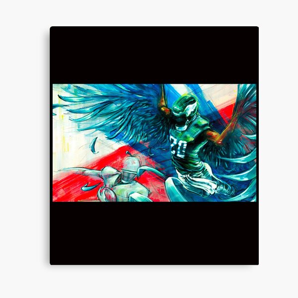 Brian Dawkins Home Jersey Canvas Print for Sale by designsheaven