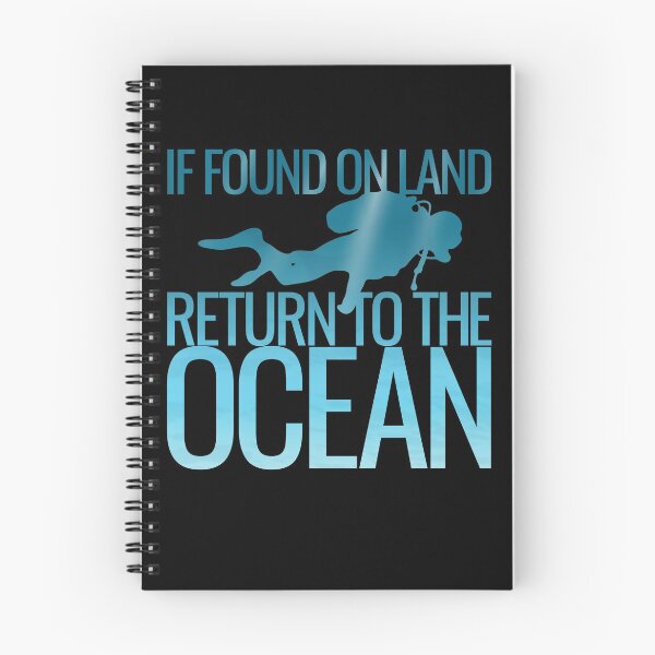 Item preview, If Found On Land Return To The Ocean Funny Scuba Diver Gear designed and sold by DynamicDesign.