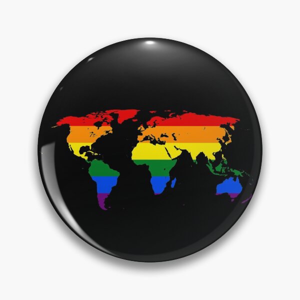 Item preview, Vintage LGBTQ World Map illustration  designed and sold by garniturex.