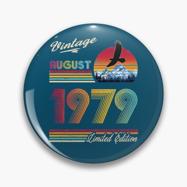 Item preview, August 1979 Birthday designed and sold by GreenSplash.