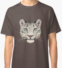 Snow Leopard Face Classic T-Shirt
