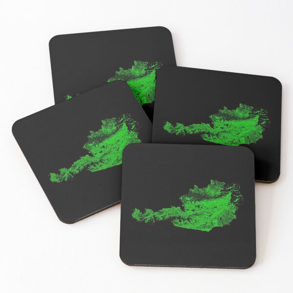 Item preview, Austria Forest Cover Map with Black Background designed and sold by GrasshopperGeo.