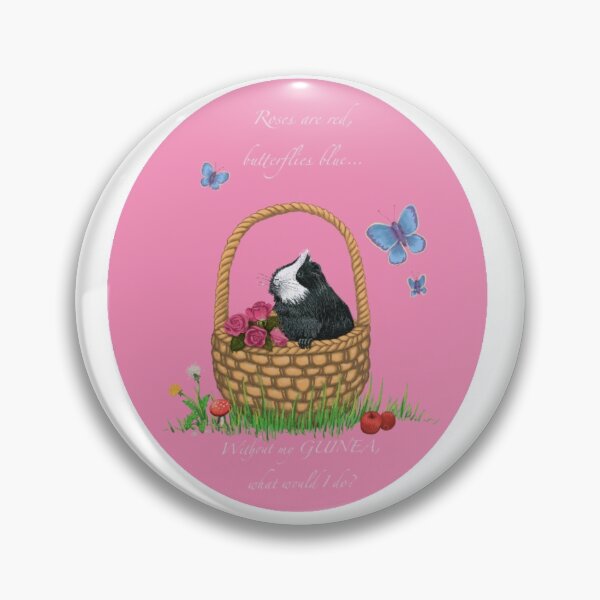 Item preview, Roses are Red Guinea Pig design designed and sold by thegoodguinea.