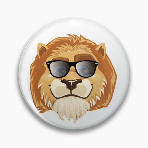 Item preview, Lion with glasses smart look designed and sold by boushramba.