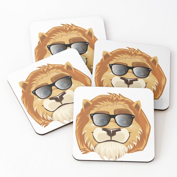 Item preview, Lion with glasses smart look designed and sold by boushramba.