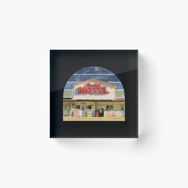 Item preview, Roadside motel, vintage motel, retro motel, humorous tacky motel, retro sunset, vintage vacation, roadside signs designed and sold by The Snarky  Psychologist.