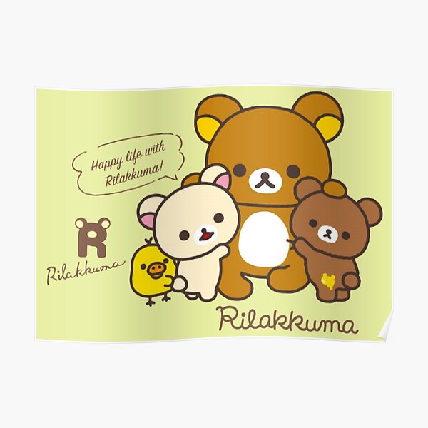 happy life with rilakkuma Poster