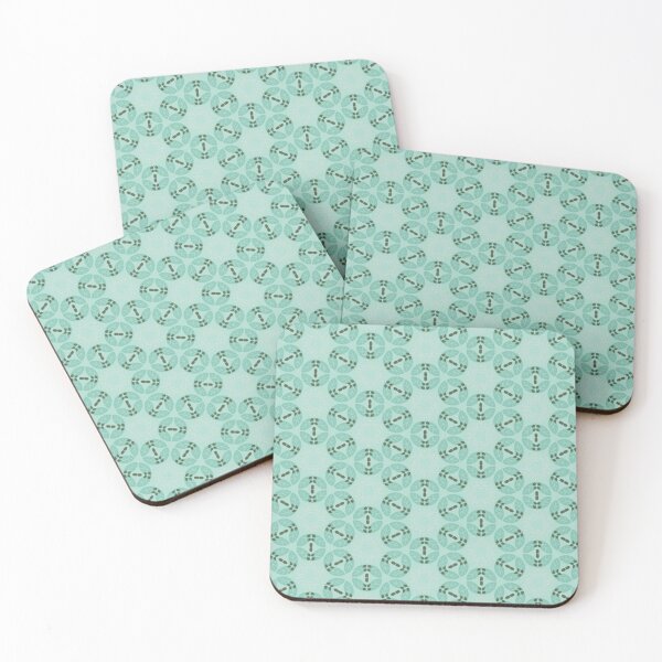 Item preview, Green Leaves and White Abstract Pattern 1 designed and sold by 3rdbrewdesign.
