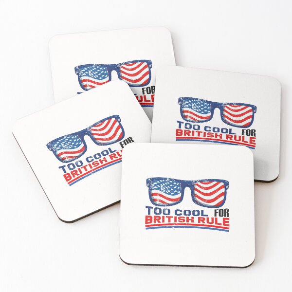 Item preview, Too Cool For British Rule - Funny America vintage USA Sunglasses Flag American Gift for Independence Day 4th of July. designed and sold by ALITOPRINCE.