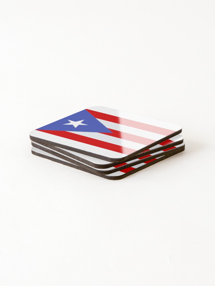 Thumbnail 4 of 5, Coasters (Set of 4), Puerto Rico Flag designed and sold by CSCairo.