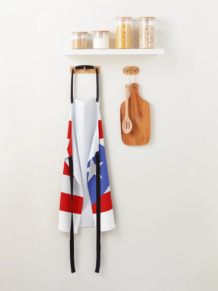 Thumbnail 2 of 6, Apron, Puerto Rico Flag designed and sold by CS Cairo.