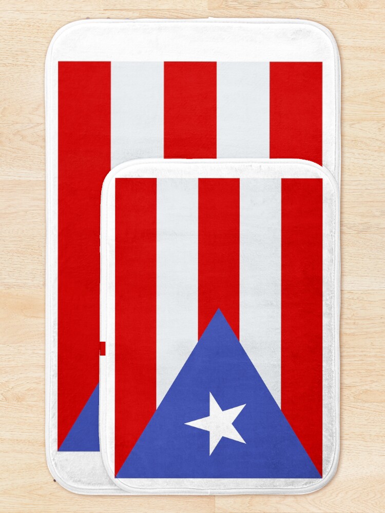Thumbnail 5 of 6, Bath Mat, Puerto Rico Flag designed and sold by CSCairo.