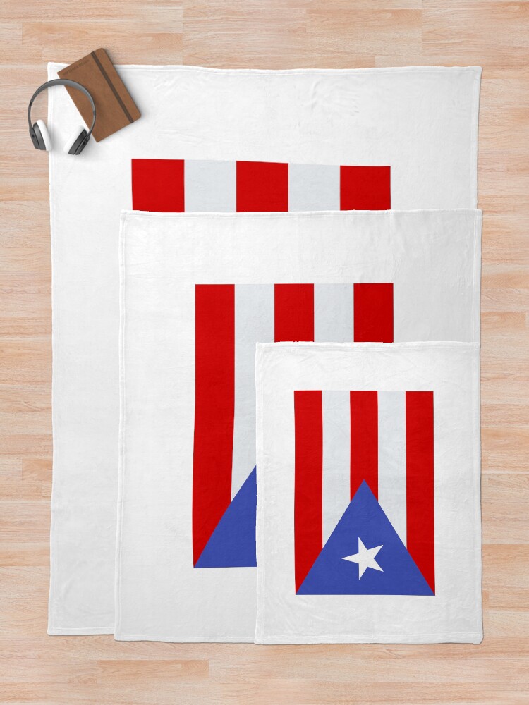 Thumbnail 5 of 6, Throw Blanket, Puerto Rico Flag designed and sold by CSCairo.