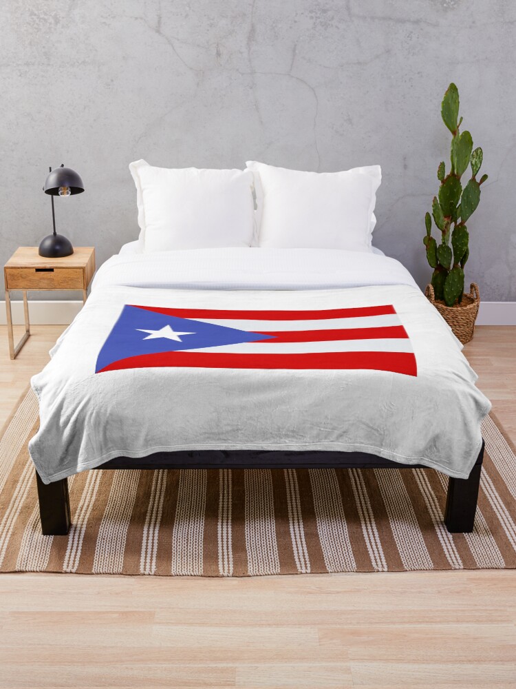Thumbnail 1 of 6, Throw Blanket, Puerto Rico Flag designed and sold by CSCairo.