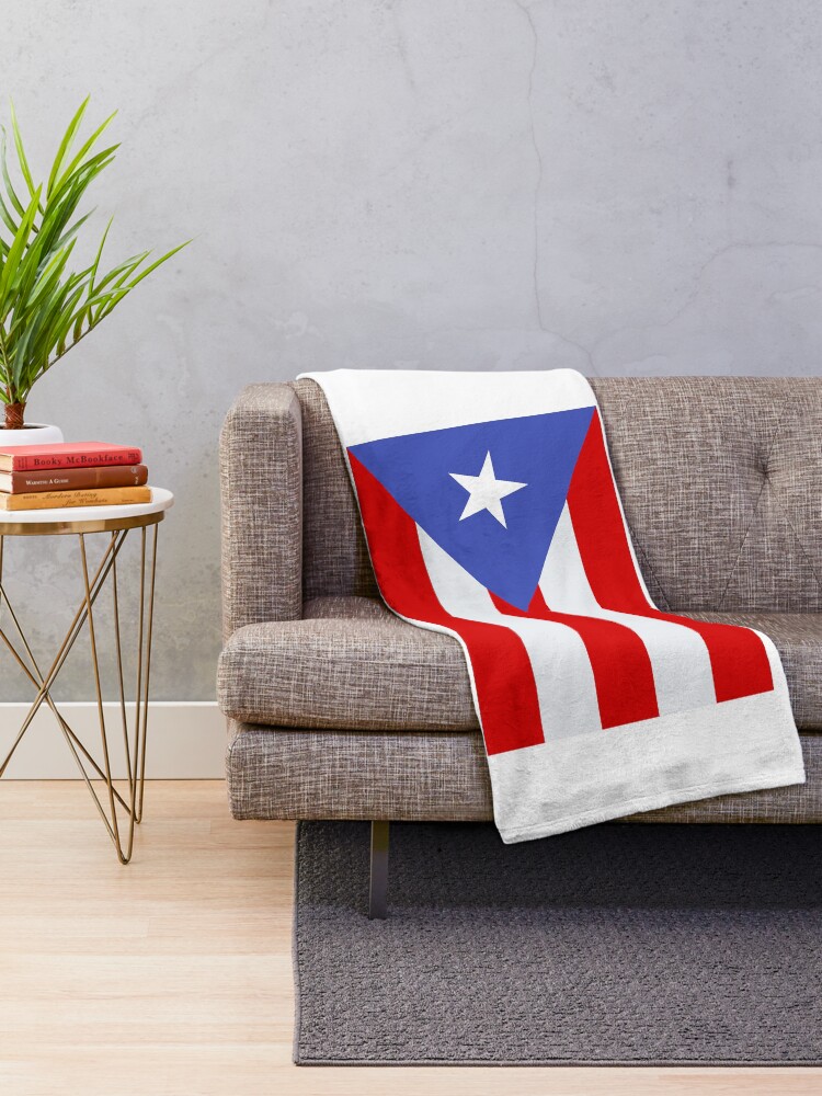 Thumbnail 2 of 6, Throw Blanket, Puerto Rico Flag designed and sold by CSCairo.