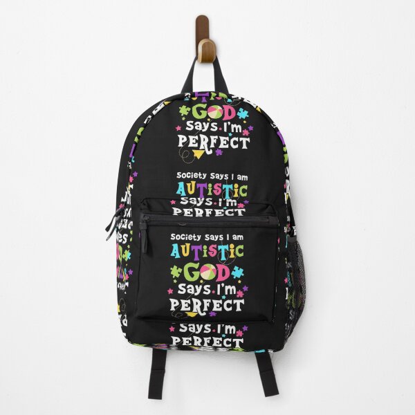 Item preview, society says i am autistic god says im perfect designed and sold by whatsyokidswear.